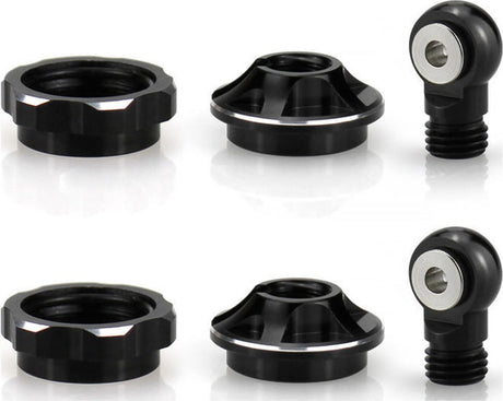 Aluminum Locking Spring Cups & Shock Ends, 1/16 ARRMA MINI KRATON (2)