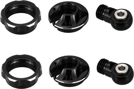 Aluminum Locking Spring Cups & Shock Ends, 1/16 ARRMA MINI KRATON (2)