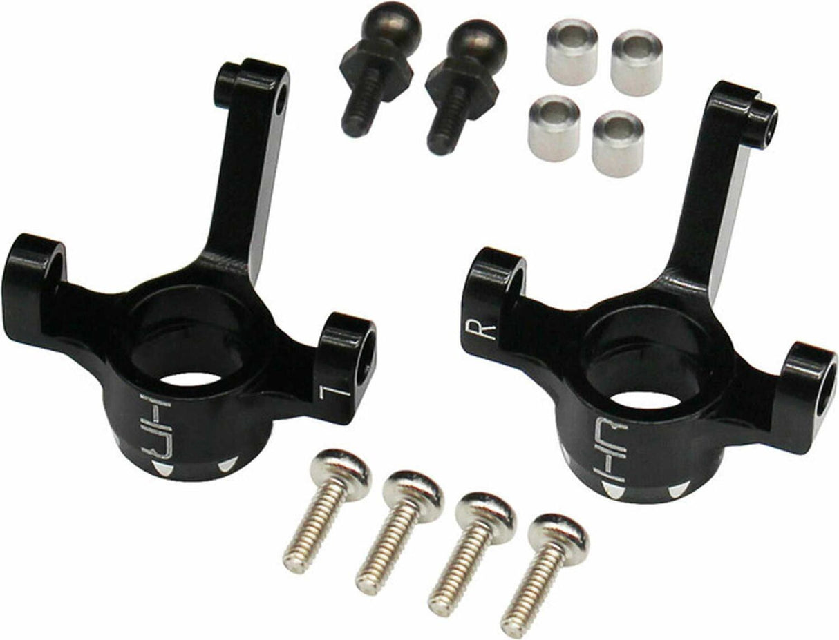 Front Aluminum Knuckle & Spindle Set, 1/24 Losi Micro-B