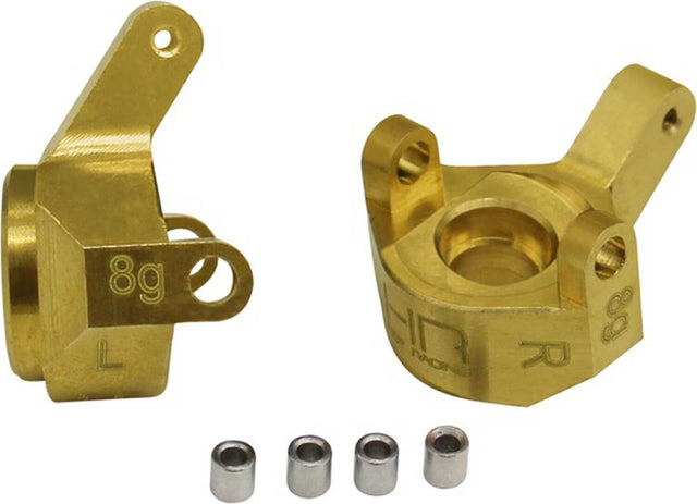 Brass Front Left & Right Steering Knuckles: SCX24