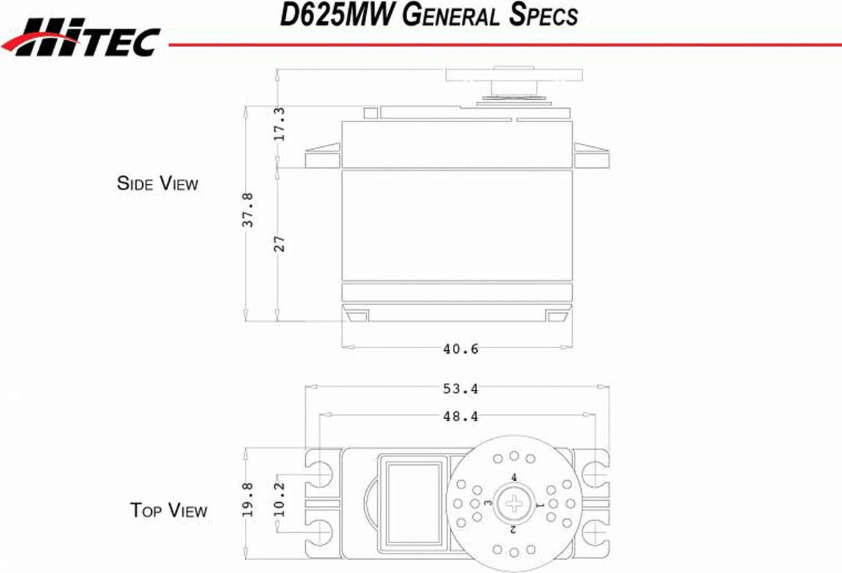 D625MW Standard Digital High Speed Metal Gear Servo