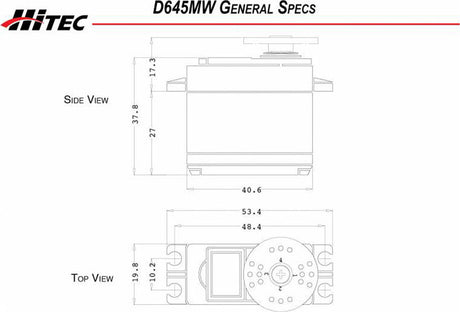 D645MW Standard Digital High Torque Metal Gear Servo
