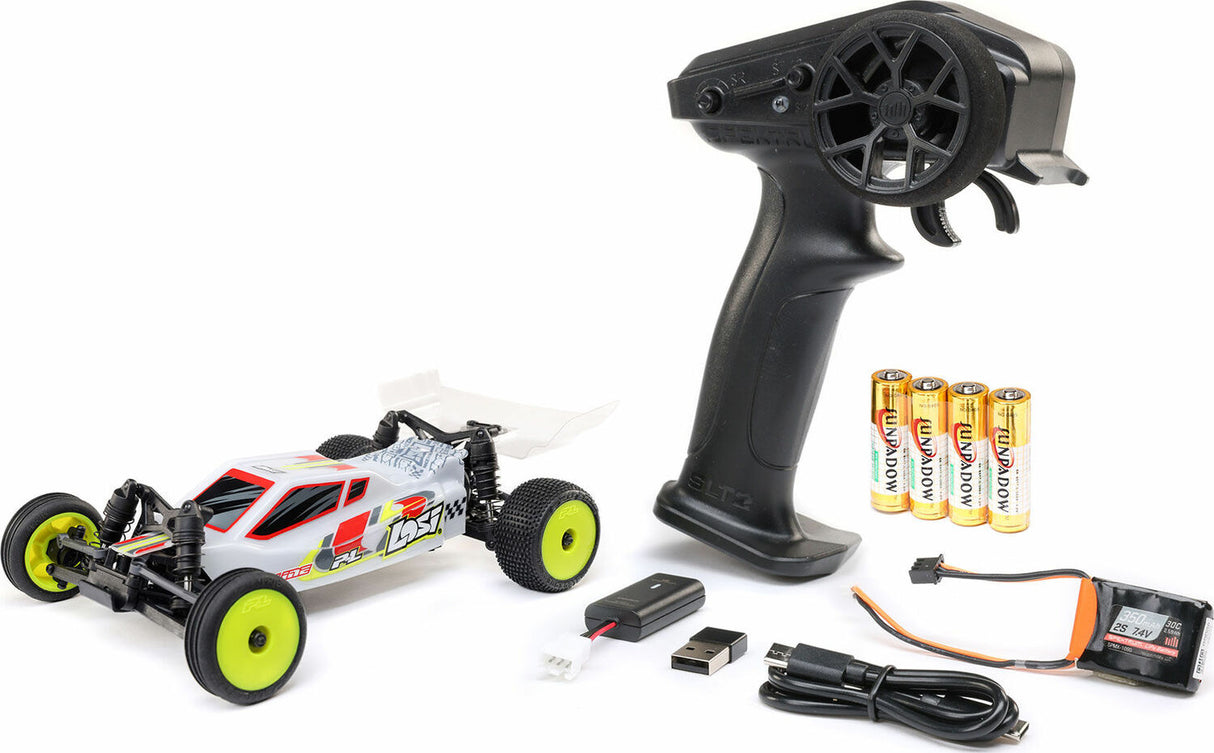 1/24 Micro-B 2WD Buggy RTR, White