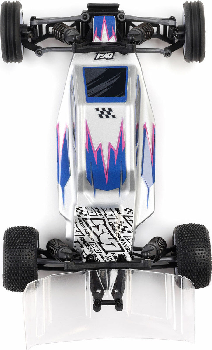 LOS00007T2 Micro-B 2WD Buggy, Silver RTR | RC Hobby Pros