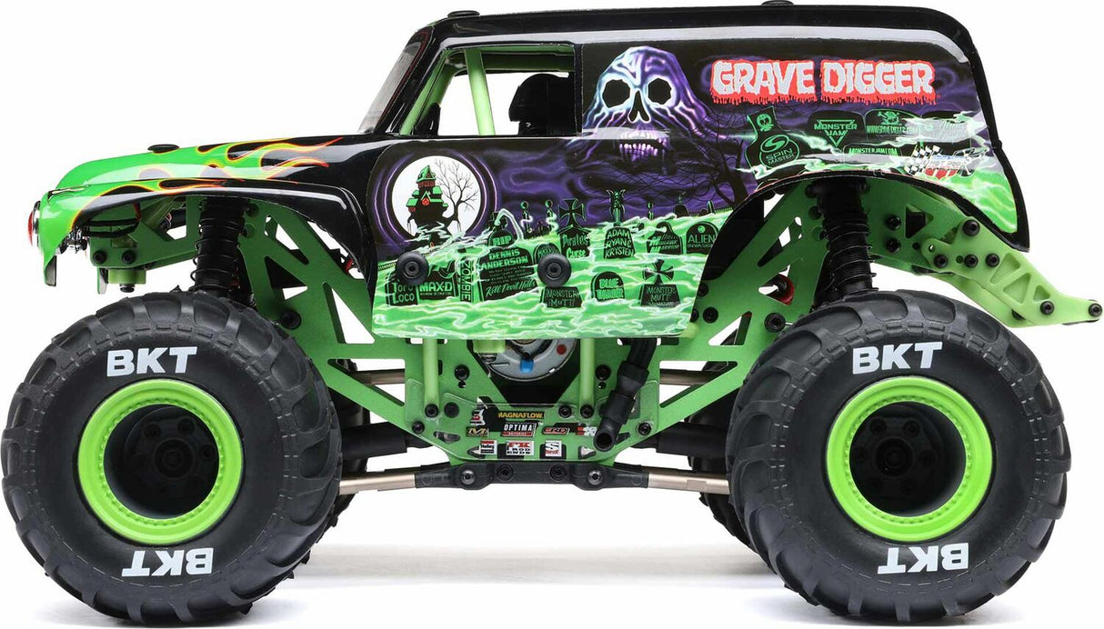 1/18 Mini LMT 4X4 Brushed Monster Truck RTR, Grave Digger
