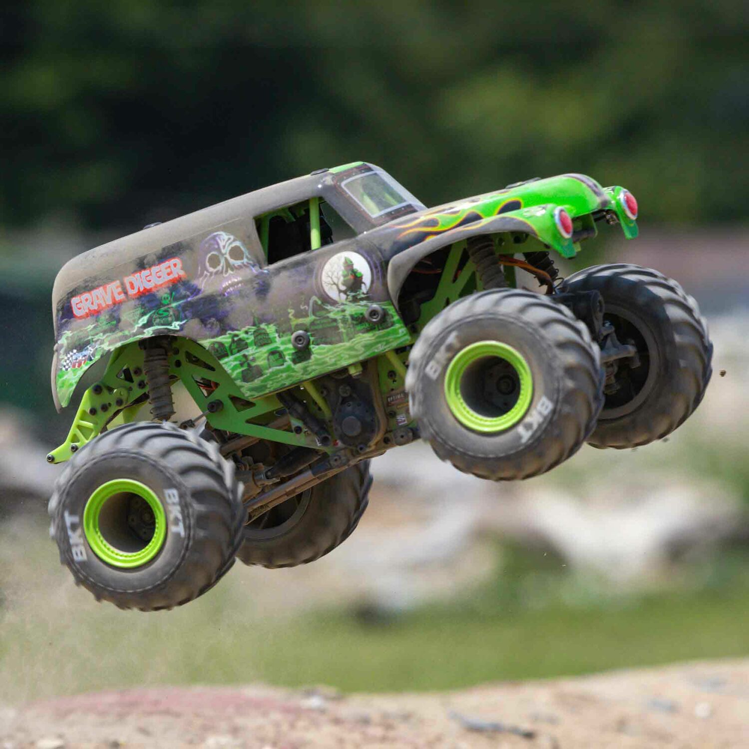 LOS01026T1 1/18 Mini LMT Grave Digger 2S 4X4 RTR Brushed Monster