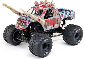 1/18 Mini LMT Zombie 2S 4X4 RTR Brushed Monster Truck (Battery & Charger Included), Red