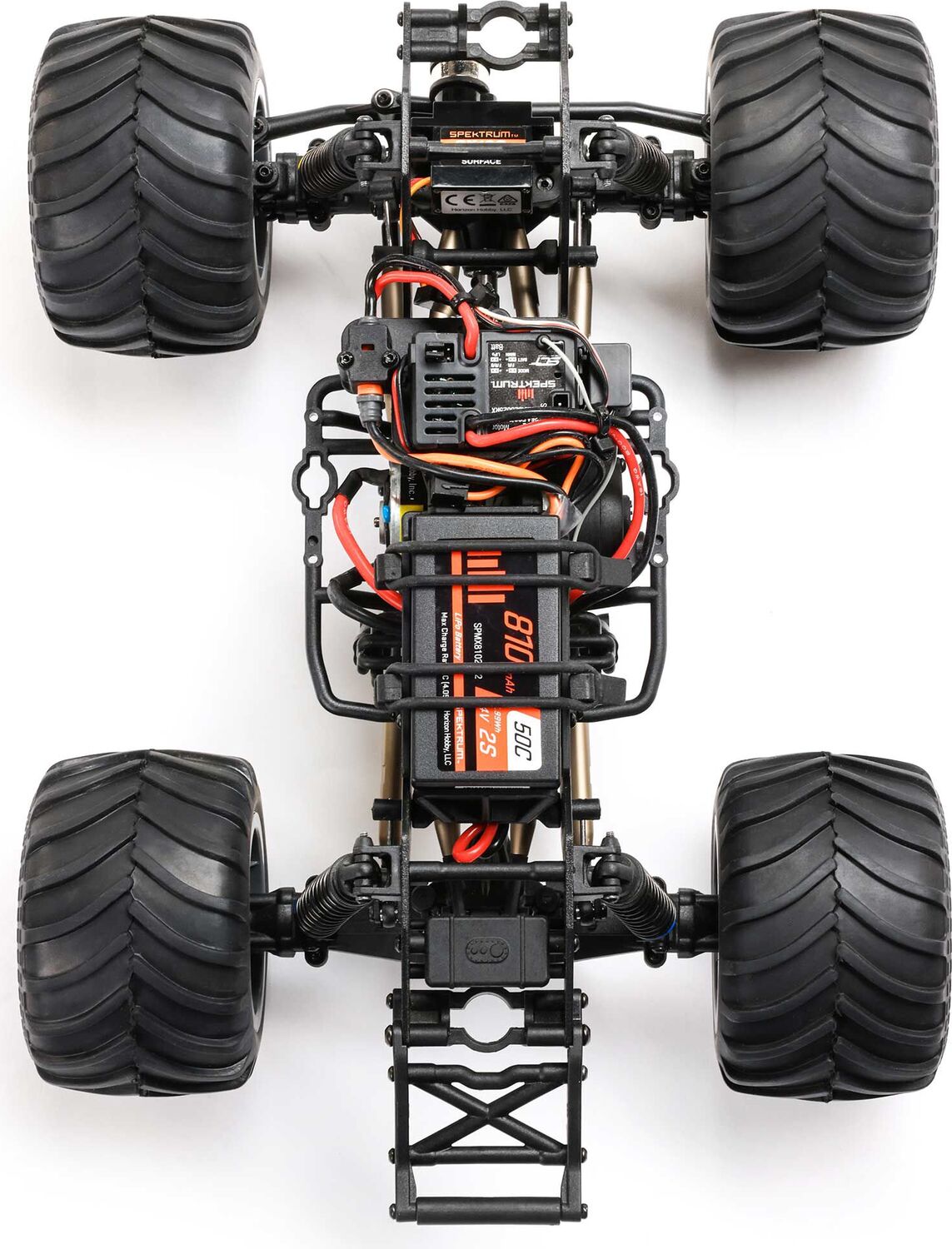 1/18 Mini LMT Zombie 2S 4X4 RTR Brushed Monster Truck (Battery & Charger Included), Red
