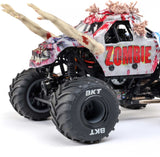1/18 Mini LMT Zombie 2S 4X4 RTR Brushed Monster Truck (Battery & Charger Included), Red