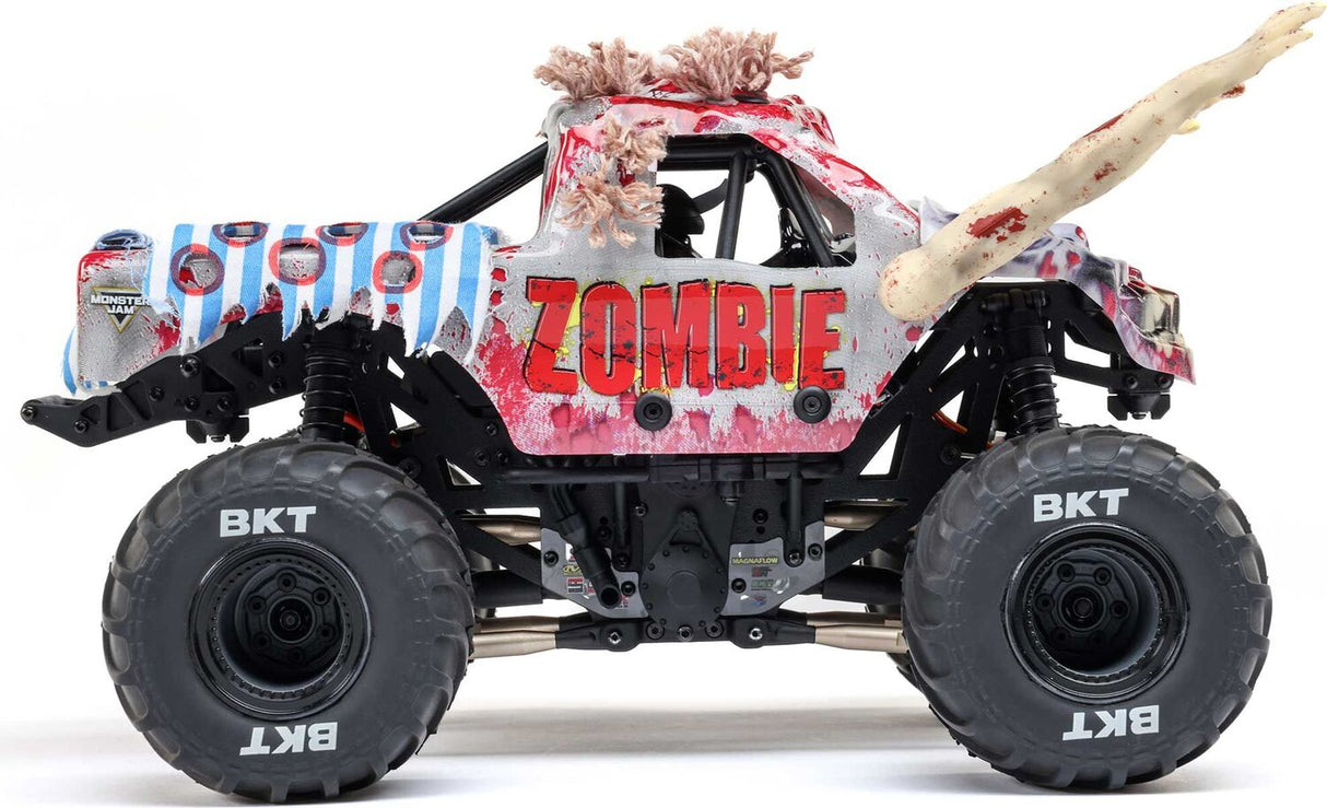 1/18 Mini LMT Zombie 2S 4X4 RTR Brushed Monster Truck (Battery & Charger Included), Red