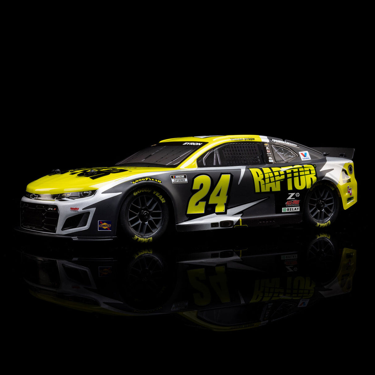 1/12 NASCAR RC Race Car William Byron No. 24 Raptor 2025 Chevrolet Camaro ZL1 2S AWD RTR Brushed On-Road (Battery & Charger Included)