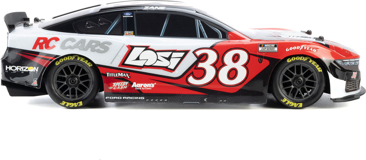 1/12 NASCAR RC Race Car Zane Smith No. 38 2026 Losi Ford Mustang 2S AWD RTR Brushed On-Road (Battery & Charger Included)