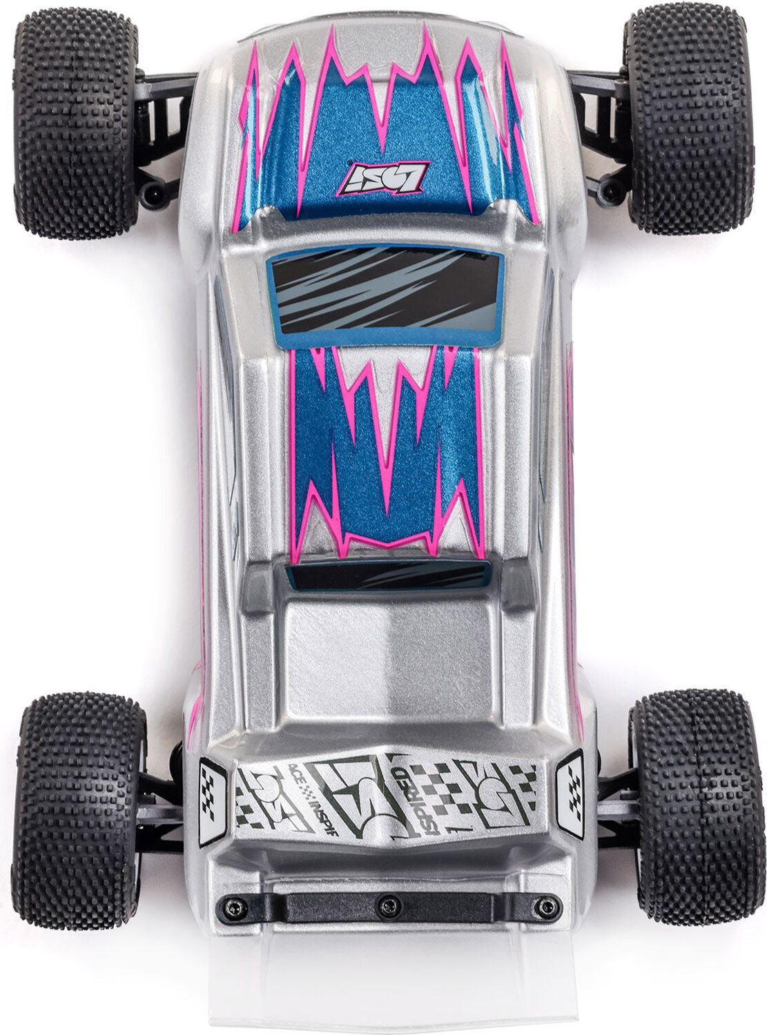 1/28 Micro-T 2S 2WD RTR Stadium Truck (Battery & Charger Included), Silver