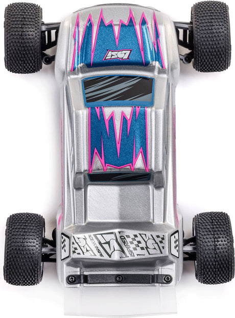 1/28 Micro-T 2S 2WD RTR Stadium Truck (Battery & Charger Included), Silver