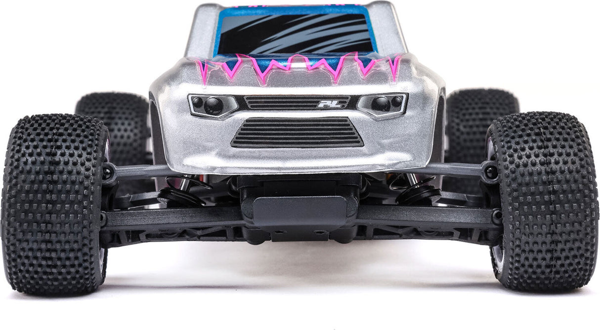 1/28 Micro-T 2S 2WD RTR Stadium Truck (Battery & Charger Included), Silver