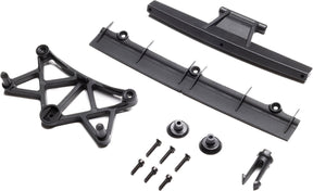 Clipless Body Mount and Spoiler, Body: GROM Asphalt Late Model
