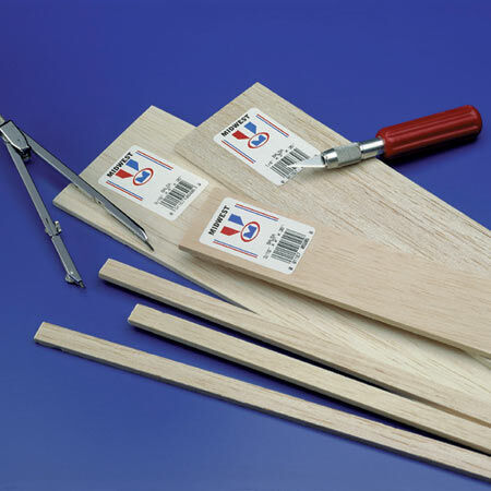 Balsa Sheets 1/4 x 3 x 36 (5)