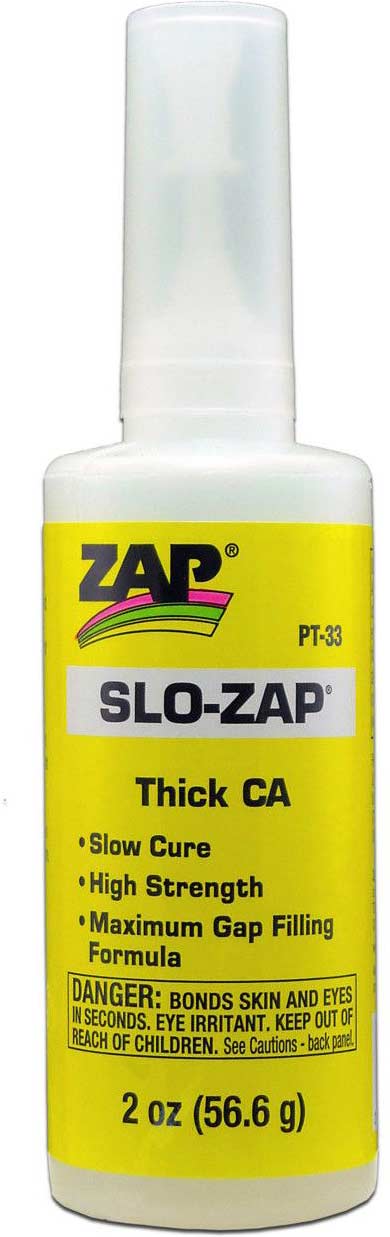 Slo-Zap Thick CA Glue, 2 oz