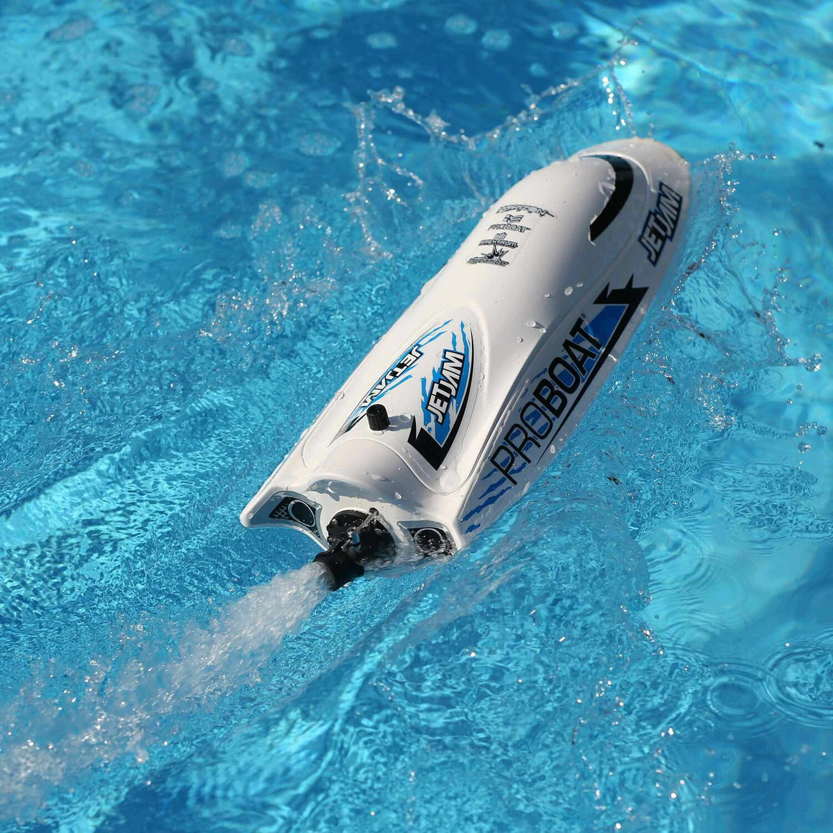 Pool Racer 2 PRB08031V2T2 Jet Jam 12 Pool Racer, Brushed, White: RTR – RC Hobby Pros