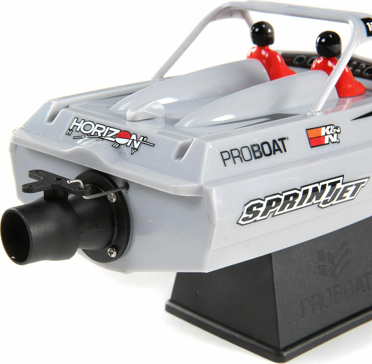 Sprintjet 9" Self-Righting Deep-V Jet Boat Brushed RTR, Silver