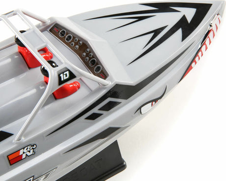 Sprintjet 9" Self-Righting Deep-V Jet Boat Brushed RTR, Silver