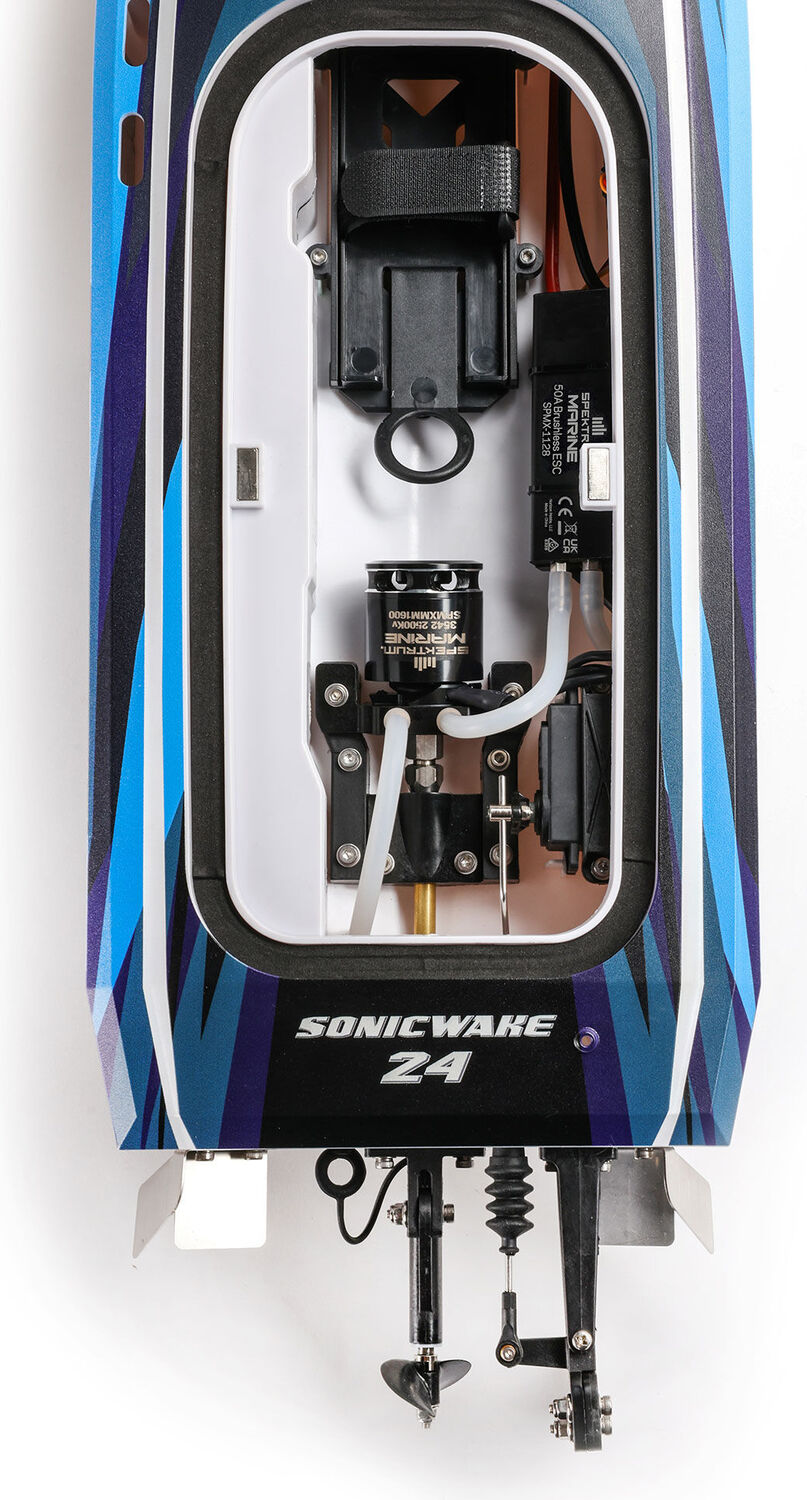 Sonicwake 24" Self-Righting Brushless Deep-V RTR (Battery & Charger Included), Blue