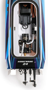 Sonicwake 24" Self-Righting Brushless Deep-V RTR (Battery & Charger Included), Blue