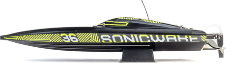 Sonicwake 36" V3 Self-Righting V-Hull Boat RTR, Black