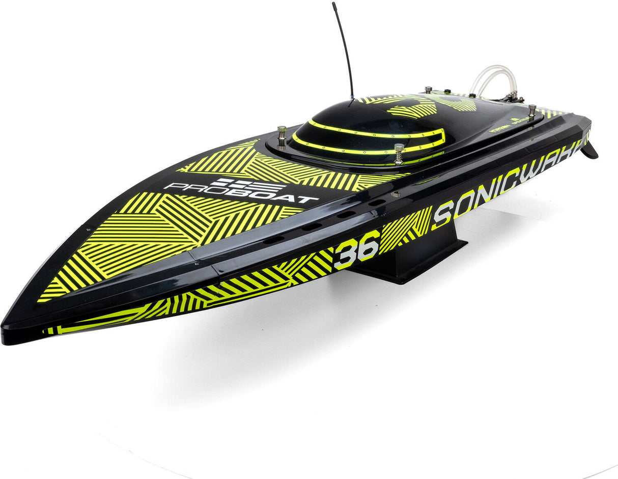 Sonicwake 36" V3 Self-Righting V-Hull Boat RTR, Black