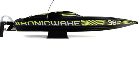 Sonicwake 36" V3 Self-Righting V-Hull Boat RTR, Black