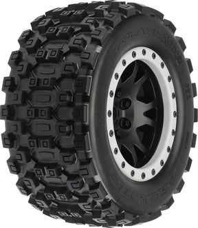 1/5 Badlands MX43 Pro-Loc F/R 1/5 scale monster truck MTD 24mm Blk/Gry Impulse (2)