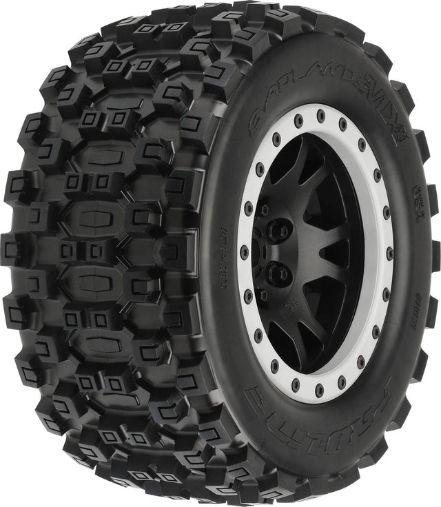 1/5 Badlands MX43 Pro-Loc F/R 1/5 scale monster truck MTD 24mm Blk/Gry Impulse (2)