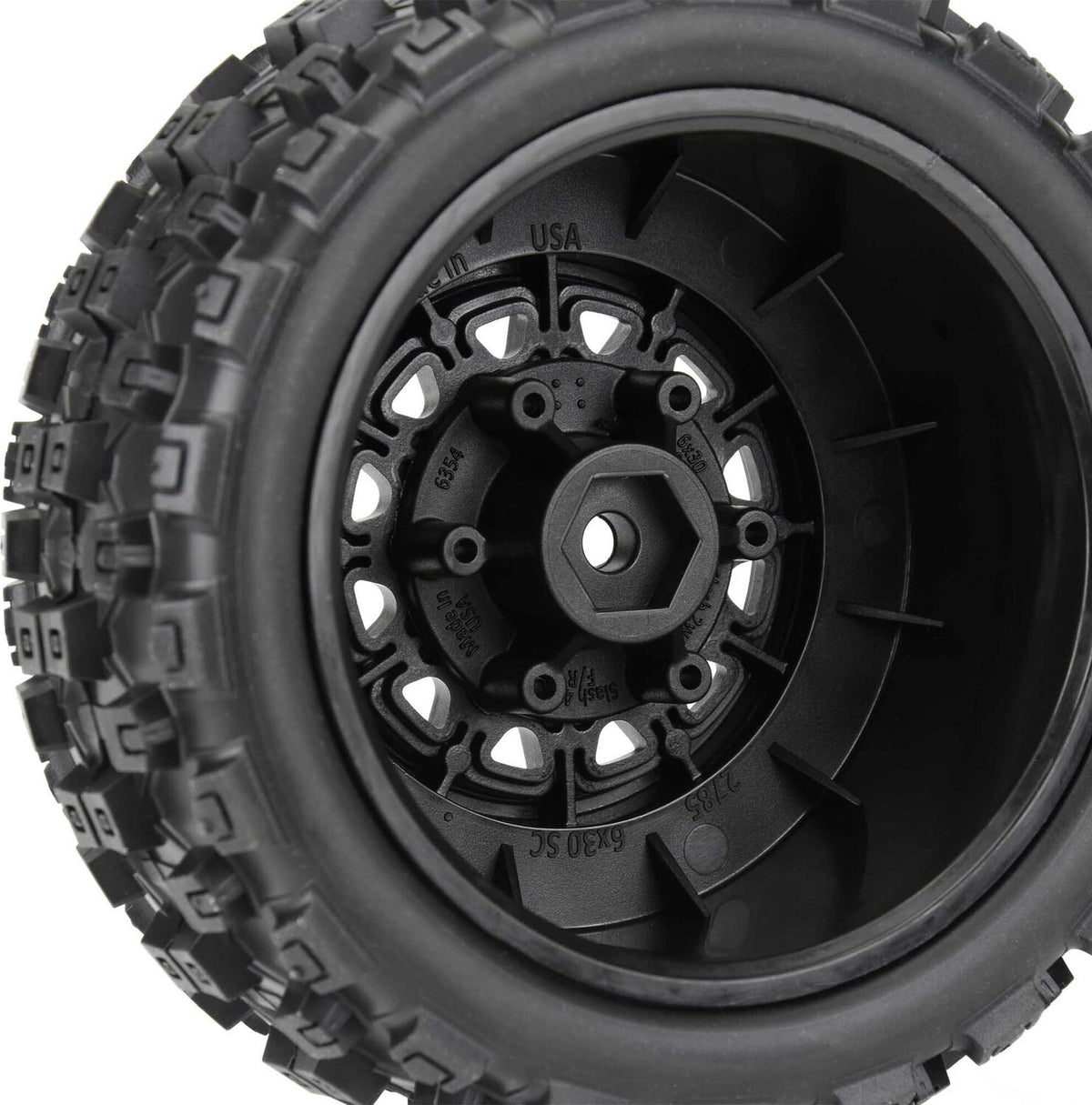1/10 Badlands MX M2 Fr/Rr 2.2"/3.0" SC Mounted 12mm Blk Raid (2)