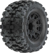 1/8 Badlands MX38 HP BELTED F/R 3.8" MT Mounted 17mm Blk Raid (2)