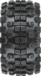 1/8 Badlands MX38 HP BELTED F/R 3.8" MT Mounted 17mm Blk Raid (2)