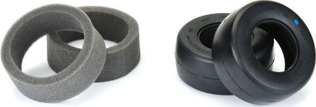 1/10 Reaction HP Ultra Blue Rear 2.2"/3.0" Drag Tires (2)