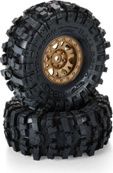 1/10 Limited Edition Mickey Thompson Baja Pro X G8 1.9" Crawler Tires Mounted 12mm Bronze Impulse (2)