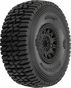 1/7 Mirage TT BELTED F/R Tires MTD 17mm Blk Raid (2): Mojave 6S, UDR