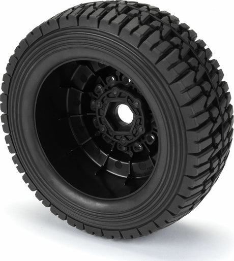 1/7 Mirage TT BELTED F/R Tires MTD 17mm Blk Raid (2): Mojave 6S, UDR