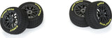 1/12 Goodyear Eagle Dirt Tire F/R MTD Gray Wheels (4): Losi NASCAR