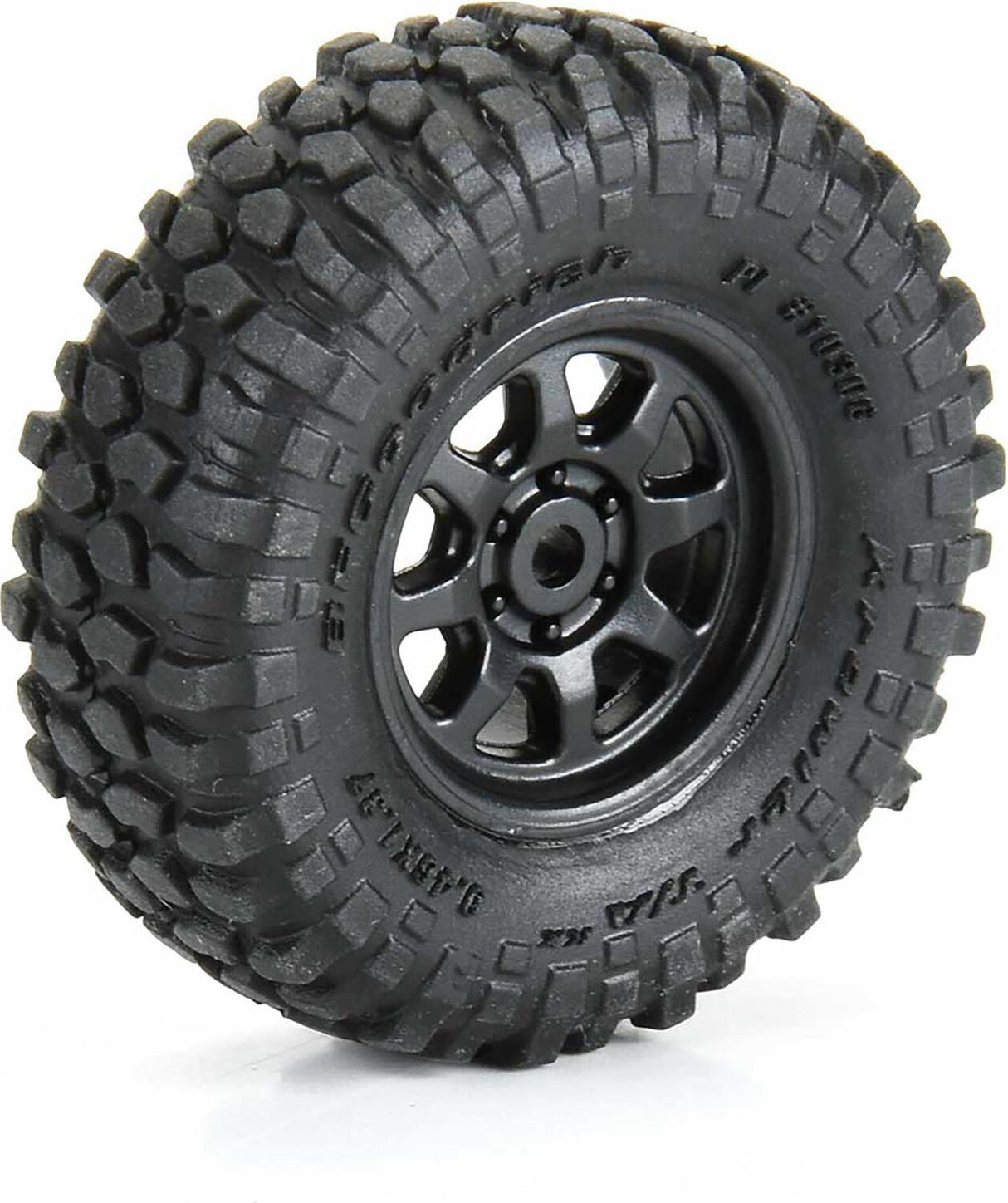 1/30 BFG Krawler T/A KX Front/Rear Mounted Black Icon Nuevo (4) for Axial SCX30