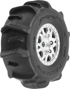 1/16 Dumont F/R Tires MTD 12mm Silver Impulse (4): Mojave GROM