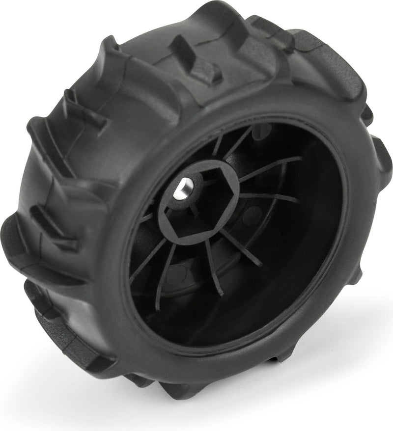 1/16 Dumont F/R Tires MTD 12mm Silver Impulse (4): Mojave GROM