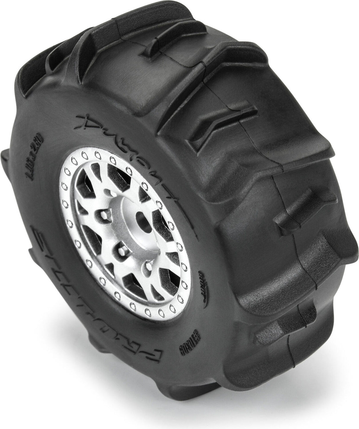 1/16 Dumont F/R Tires MTD 12mm Silver Impulse (4): Mojave GROM
