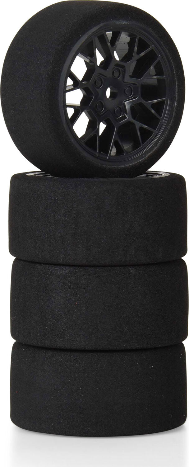 Fifty6 Foam Tire Mounted on Circuit Black Wheel 8mm Hex (4)