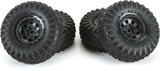 1/30 Aztek Front/Rear Mounted Black Clobber (4) for Axial SCX30
