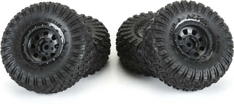 1/30 Aztek Front/Rear Mounted Black Clobber (4) for Axial SCX30