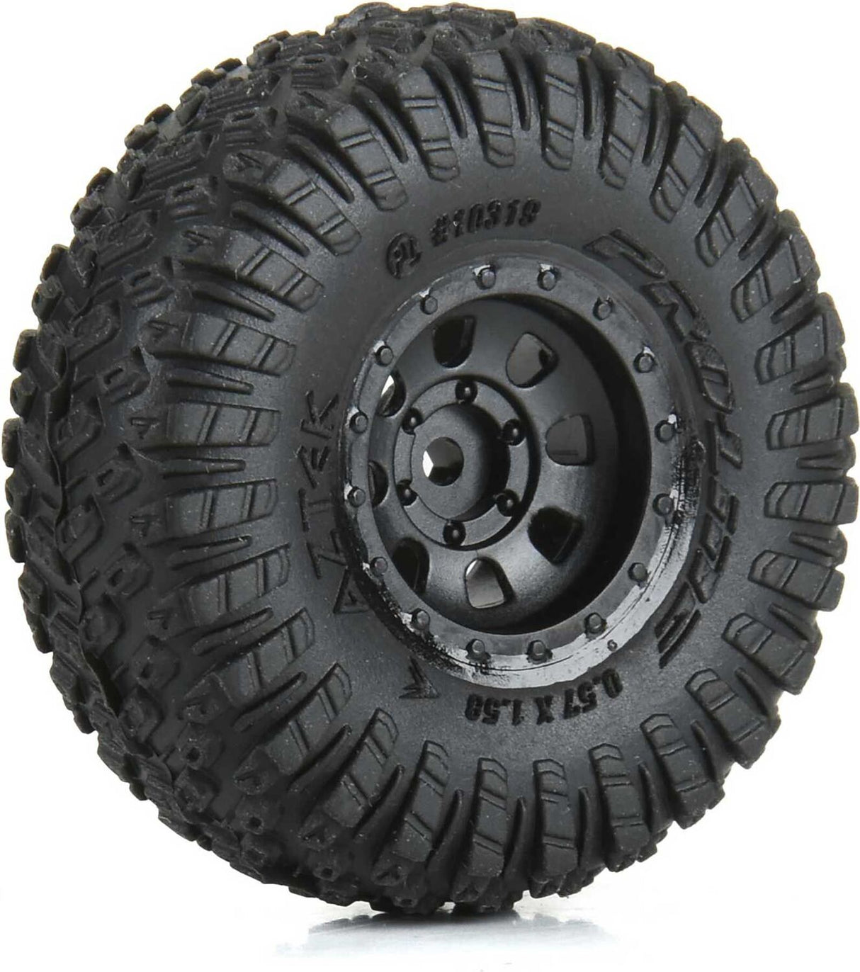 1/30 Aztek Front/Rear Mounted Black Clobber (4) for Axial SCX30