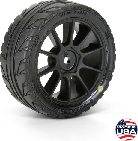 1/14 Vector Tire MTD 12mm Black Velocity Wheel (4): ARRMA TYPHON GROM