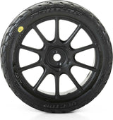 1/14 Vector Tire MTD 12mm Black Velocity Wheel (4): ARRMA TYPHON GROM